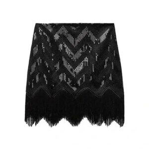 NWT Zara Sequin Skirt, XS